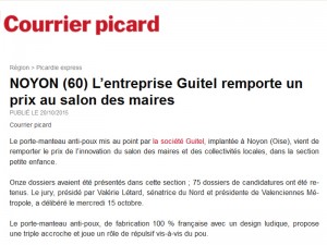 Le porte manteau anti-poux remporte le Prix de l'Innovation 2015