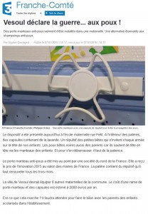 article France3 Franche-Comté 07012016