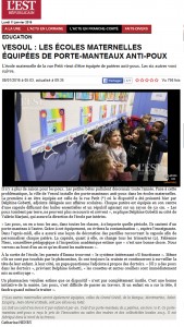 article L'EST REPUBLICAIN 11012016